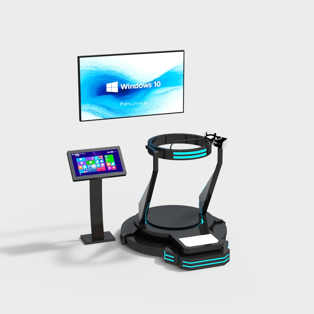 Black and blue VR devices