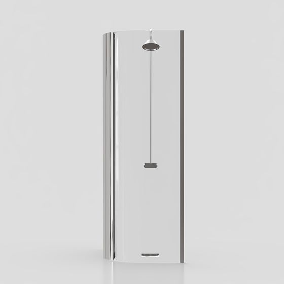 Sleek Shower 3D model for Contemporary Interiors