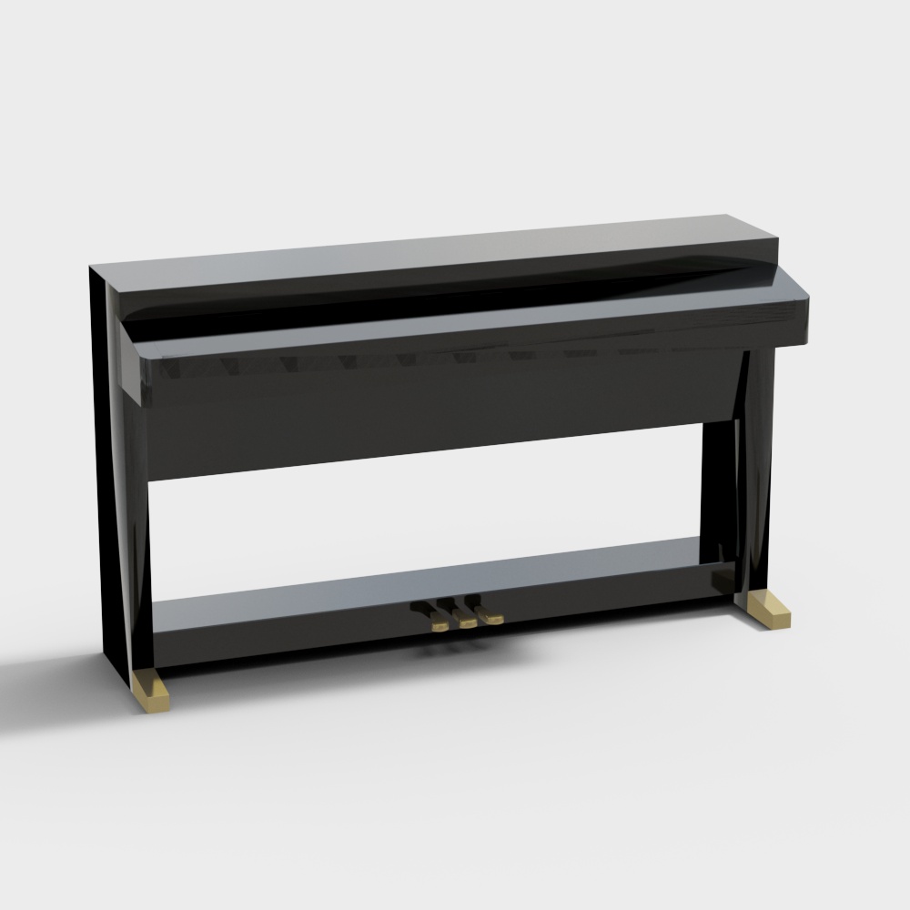 Đàn piano đứng đen