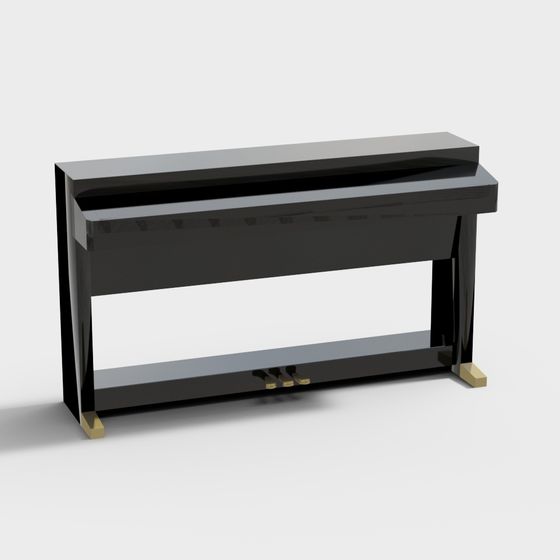 Đàn piano đứng đen