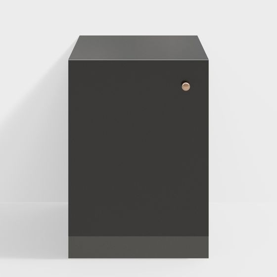Elegant Minimalist Storage Cabinet 3D model for Contemporary Interiors