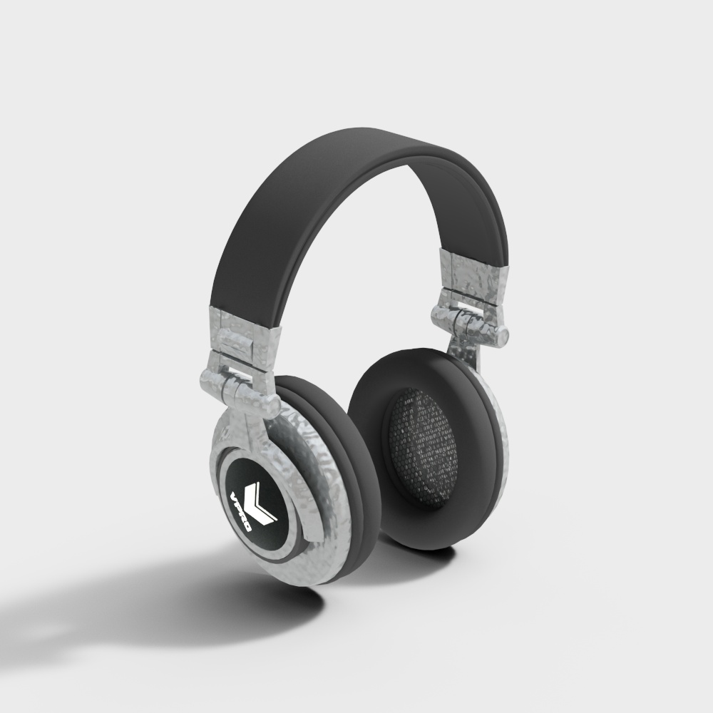 Stylish 3D Headphone Model for Creative Projects