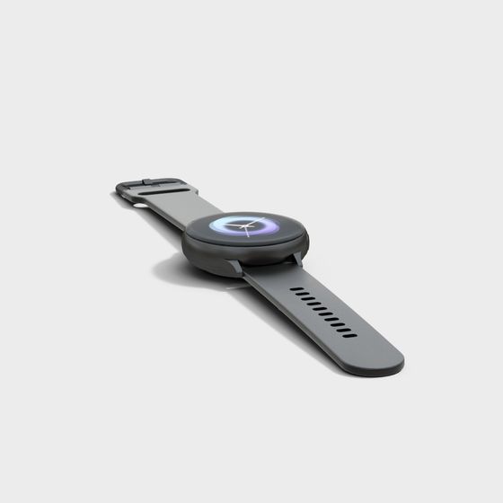 Đồng hồ thông minh mặt tròn màu đen