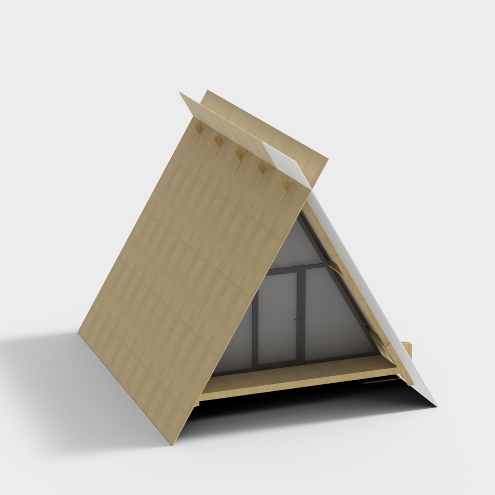 White wooden tent