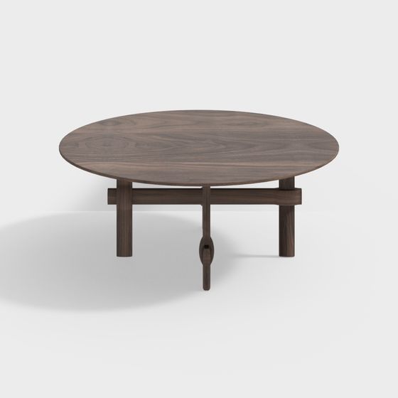 Low-Poly Round Table 3D model Design