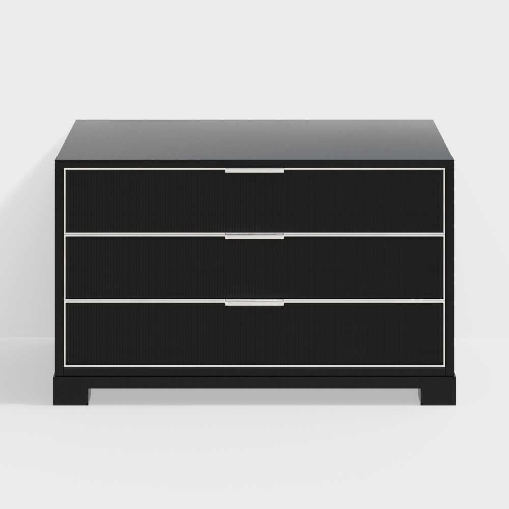 Black side cabinet