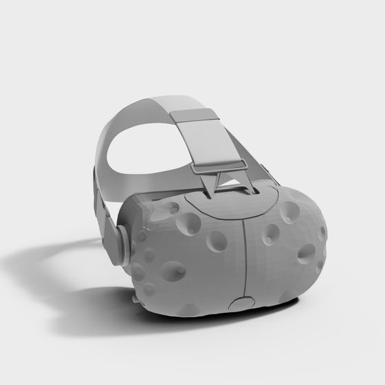 Futuristic Low-Poly VR Headset 3D model