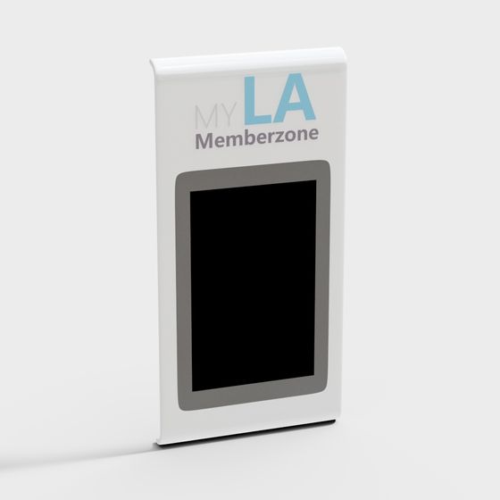 LA Membership Zone Sign 3D Model