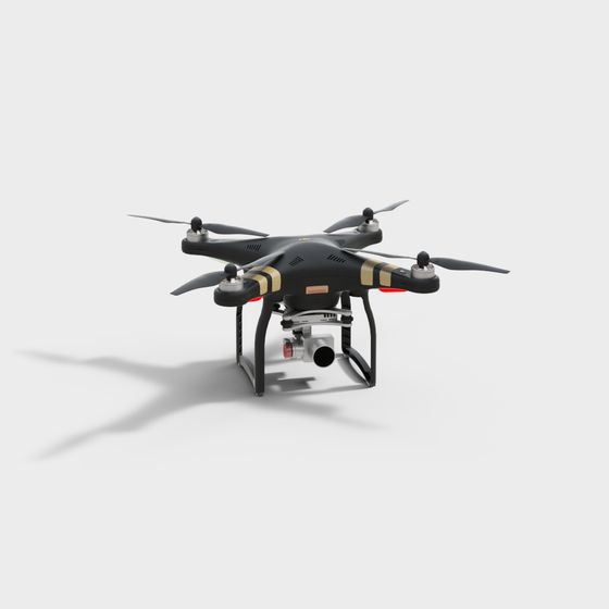 Stunning Low-Poly Drone 3D Model