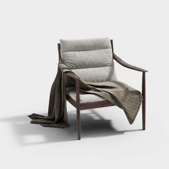 Cozy Lounge Chair 3D model for Modern Interiors