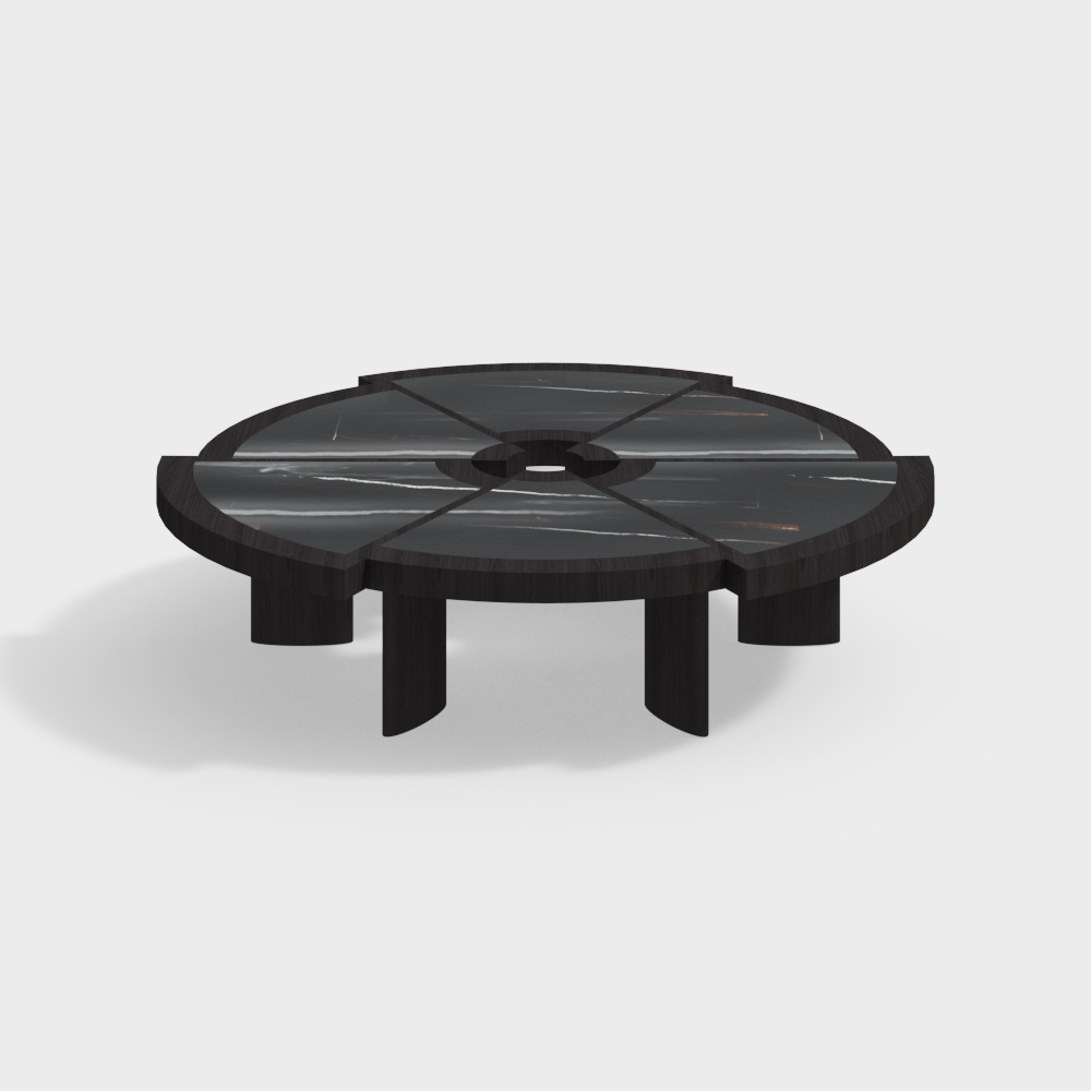 Table basse noire Cassina rio