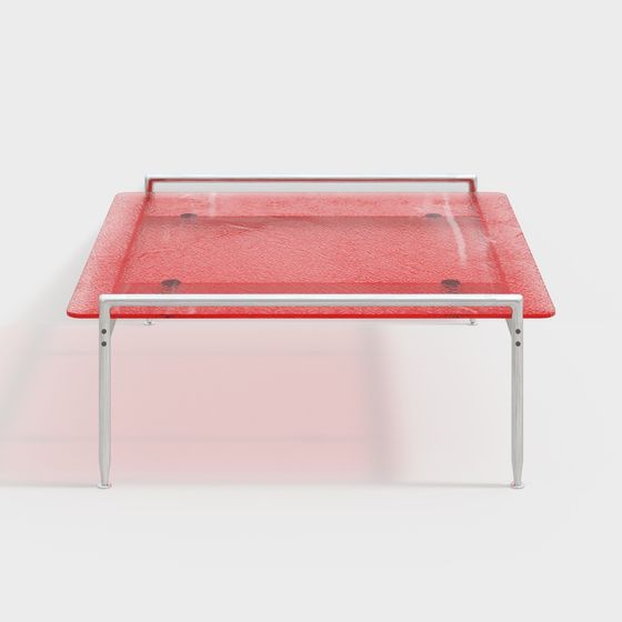 Elegant Minimalist Dining Table 3D model for Creative Spaces