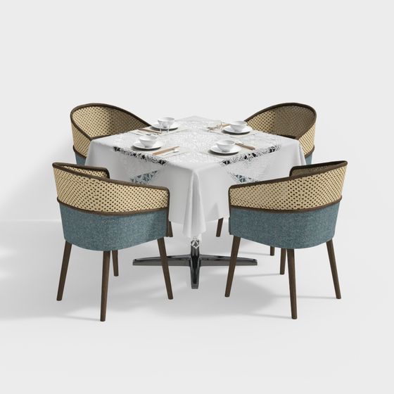 Комбинация ротанговых кафе