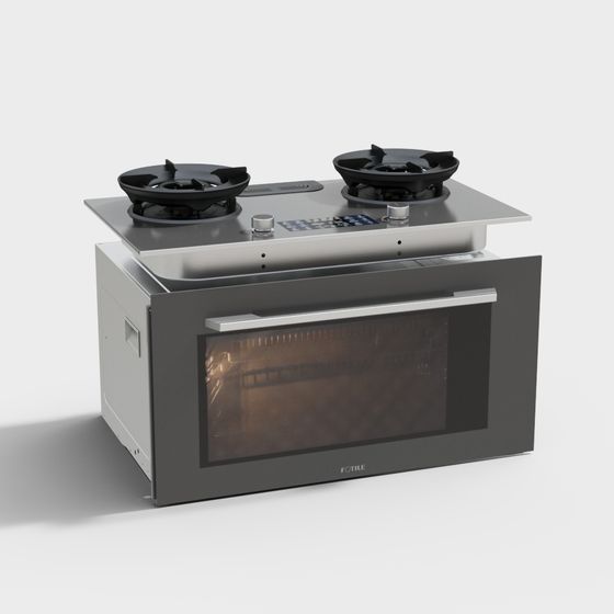 Modern Stylish Stove 3D model for Contemporary Kitchens