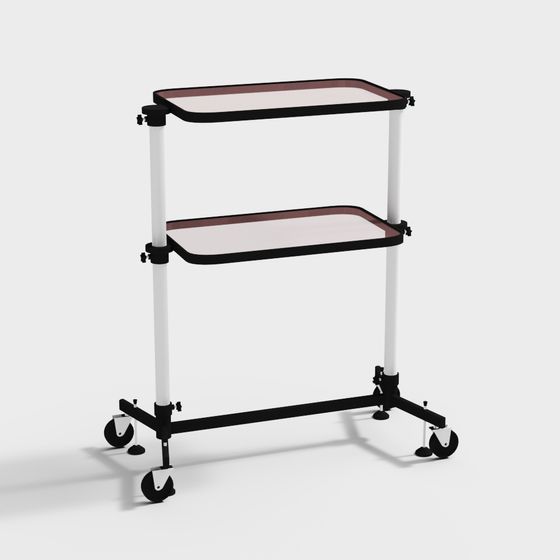 Stylish Mobile Food Cart 3D model