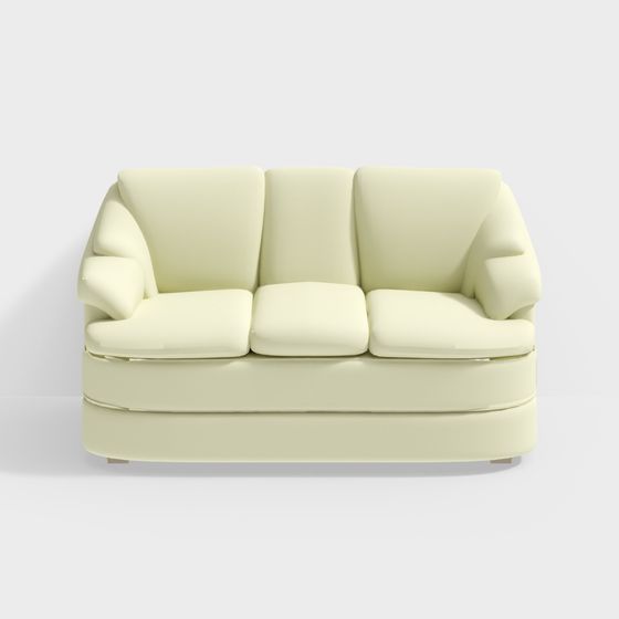 Moderne gelbe Mehrpersonensofa