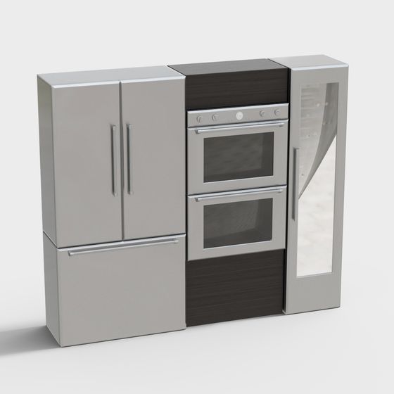 灰色廚房酒櫃組合