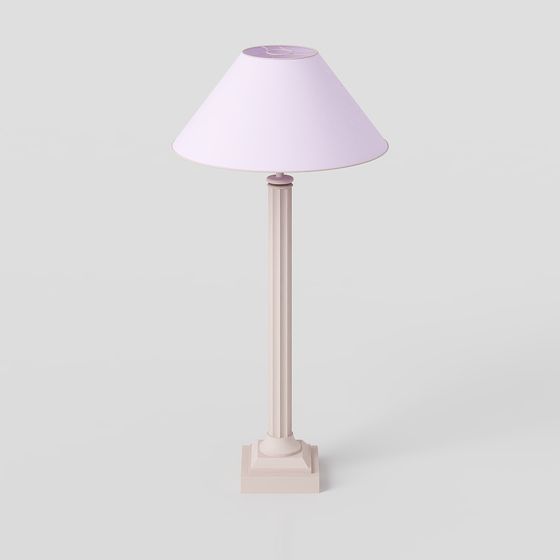 Stylish Low Poly Table Lamp 3D model for Modern Spaces