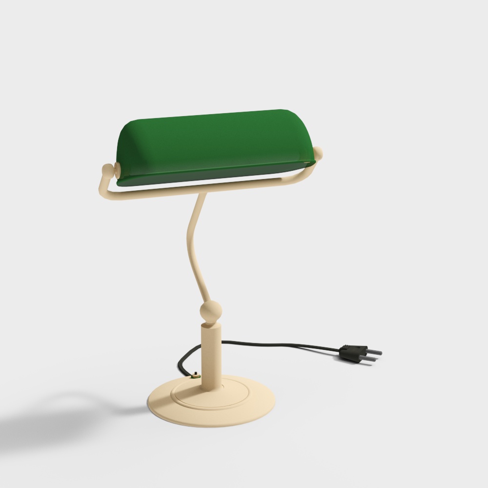 Green desk lamp