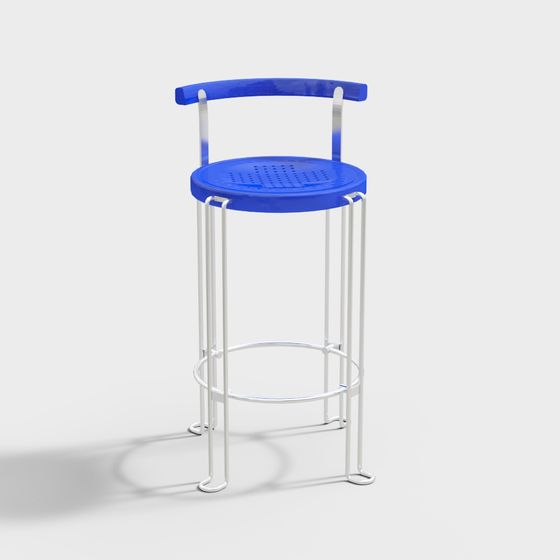 Ghế quầy bar màu xanh