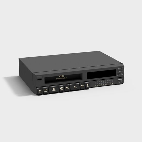 VHS OmniFusion 3D model of Classic Videotape Player