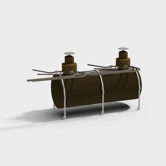 Sturdy Brown Gasoline Can 3D Model for Industrial Use