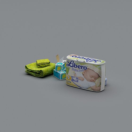 Baby Care Set 3D model