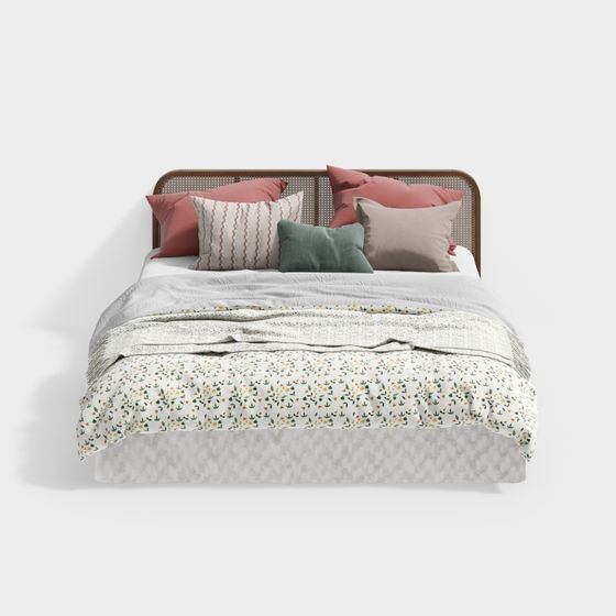 Cozy Retreat Bed 3D Model
