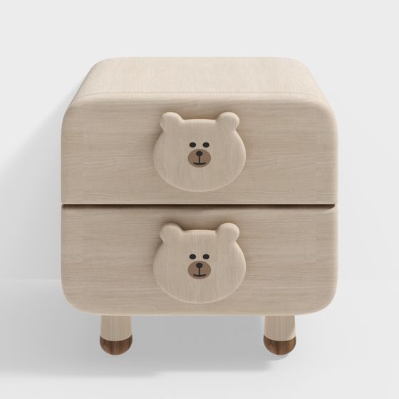 Bear Charm Storage Cabinet 3D model