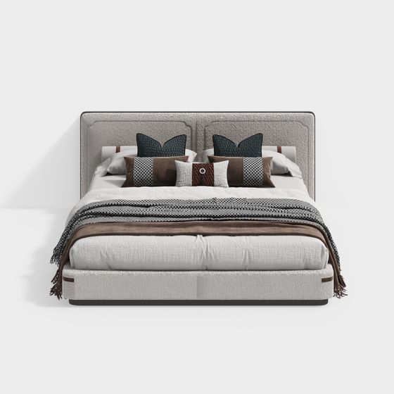 Urban Comfort Bed 3D Model Design
