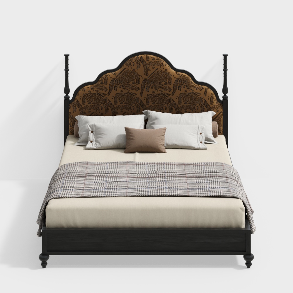 Vintage style 1.8m Bed Savannah Series BSFNC2653