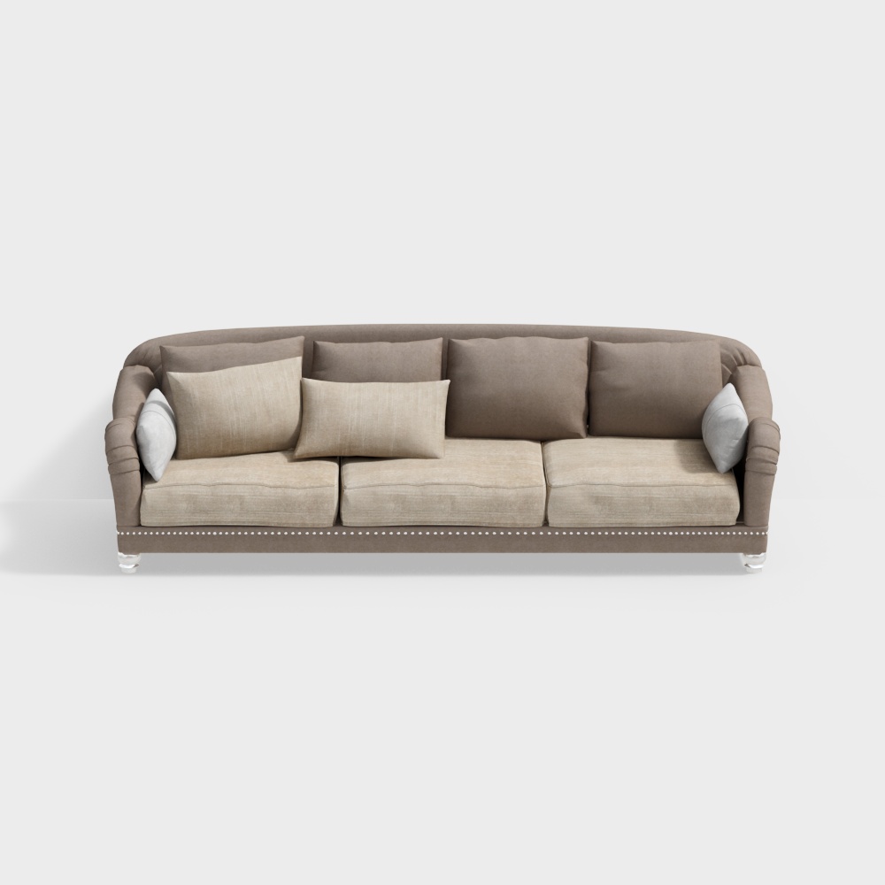 French multi person sofa