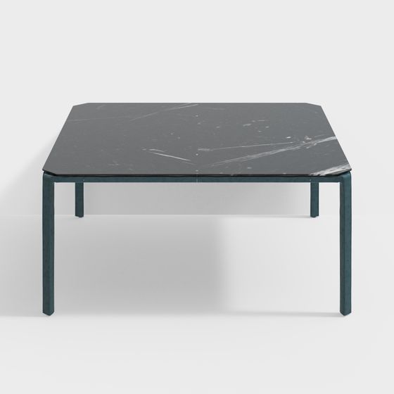 Urban Marble Table 3D model for Contemporary Spaces