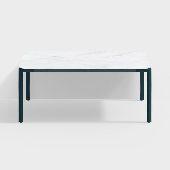 Modern Minimalist Marble Dining Table 3D model