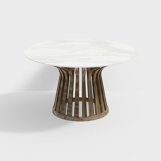 Elegant Round Table 3D model for Modern Interiors