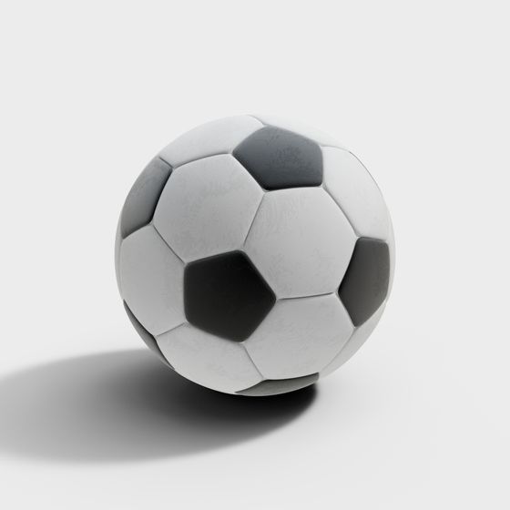 Classic Minimalist Soccer Ball 3D model