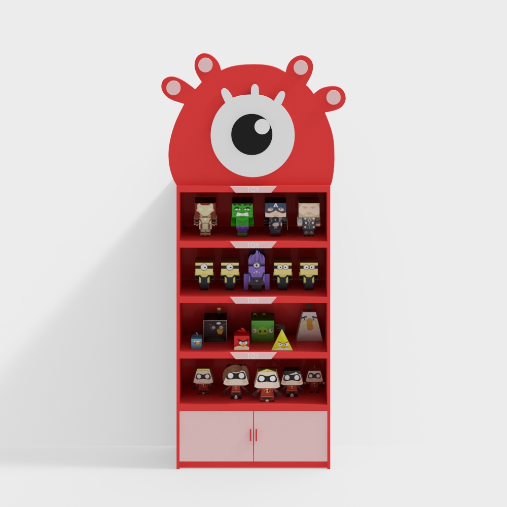 Little red monster kids locker