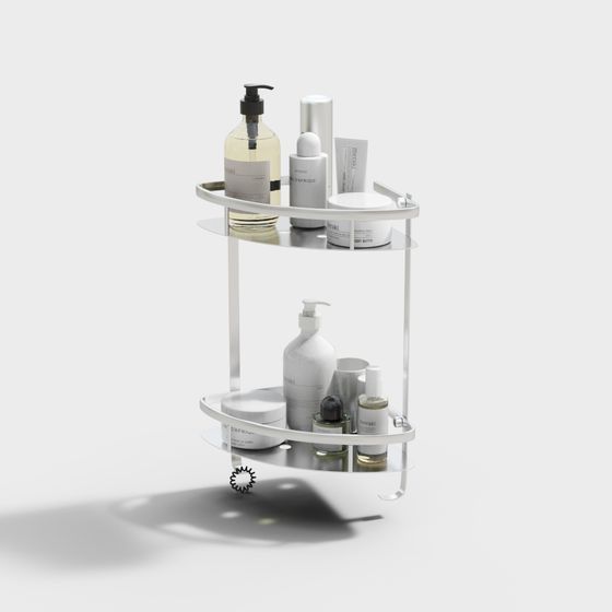 Stylish Bathroom Shelf 3D Model for Modern Spaces