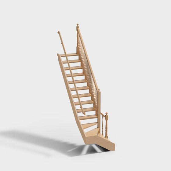 モダンな木製の階段