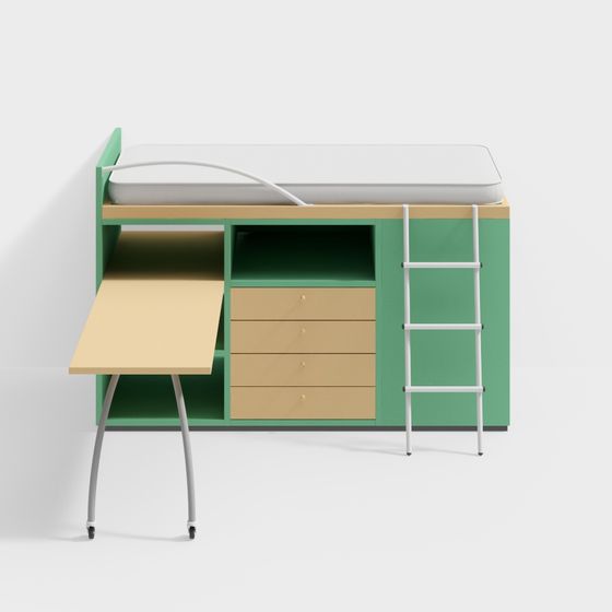 Multifunctional Kids Bed 3D model