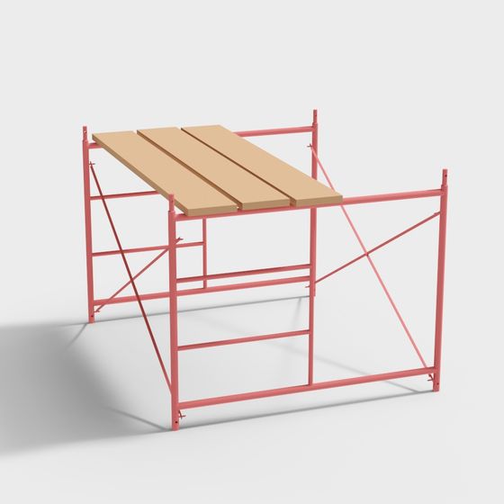 Urban Craftsman Scaffold 3D model for Creative Projects