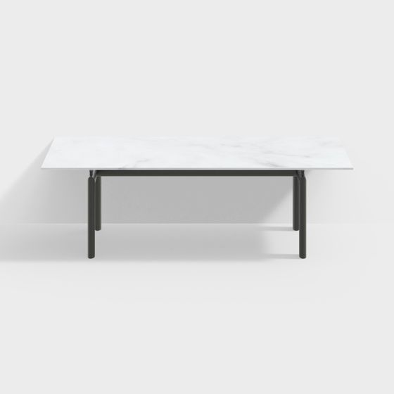 Stylish Marble Dining Table 3D model