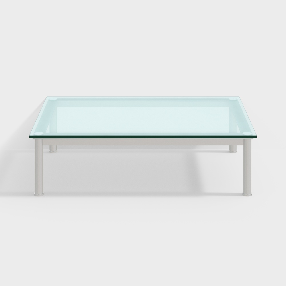 Cassina  TABLE EN TUBE Blue glass end table