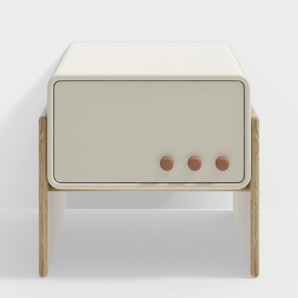 Modern cream style nightstands