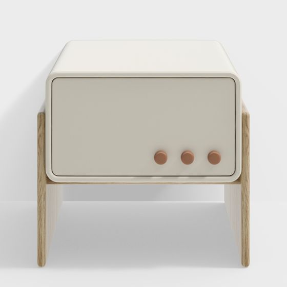 Urban Elegance Bedside Table 3D model