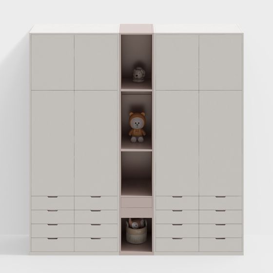 Children's Storage Cabinet 3D model