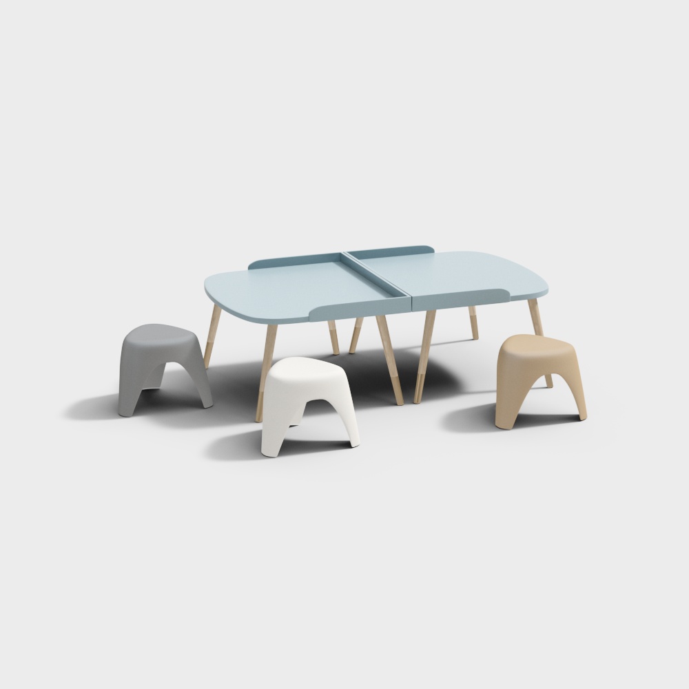 Modern children's table and chair set