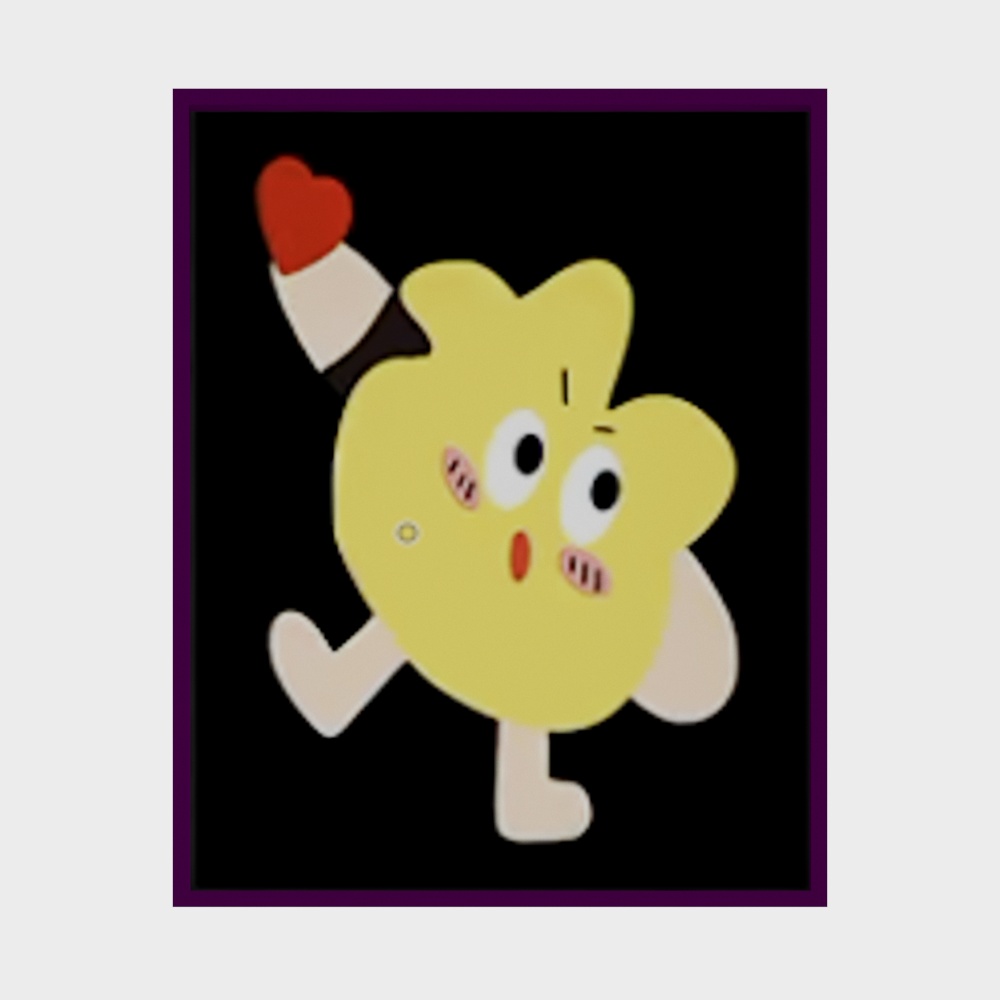 Heart-Shaped Yellow Duck Low-Poly 3D Model