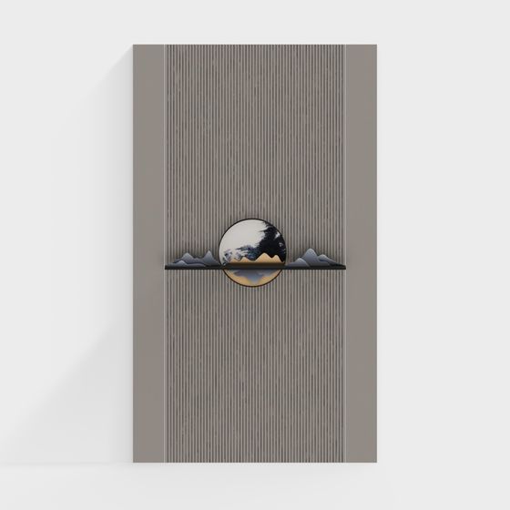 Mountain Moon Window 3D model for Creative Projects