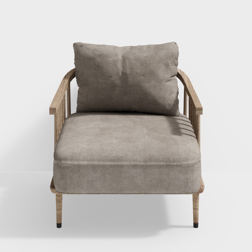 New Chinese single sofa